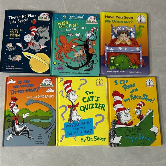 Dr. Seuss Other - Dr. Seuss Learning Books Set - Blue, Yellow, Red Covers